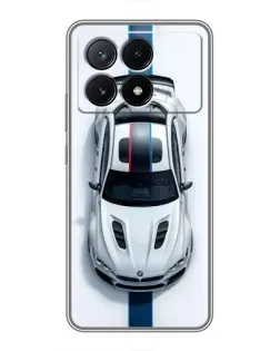 Чохол для Xiaomi POCO X6 Pro (5G) з картинкою «Вид зверху — BMW M»