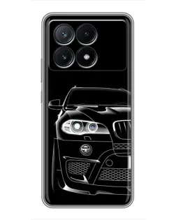 Чохол для Xiaomi POCO X6 Pro (5G) з картинкою «Темний силует BMW»