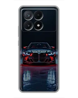 Чохол для Xiaomi POCO X6 Pro (5G) з картинкою «BMW на мокрій дорозі»
