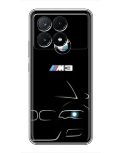 Чохол для Xiaomi POCO X6 Pro (5G) з картинкою «Мінімалістичний принт BMW M3»
