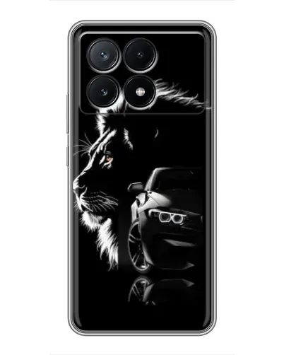 Чохол для Xiaomi POCO X6 Pro (5G) з картинкою «BMW та лев» Чохол для Xiaomi POCO X6 Pro (5G) з картинкою «BMW та лев»