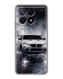Чохол для Xiaomi POCO X6 Pro (5G) з картинкою «BMW крізь туман»