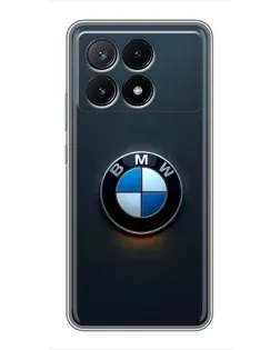Чохол для Xiaomi POCO X6 Pro (5G) з картинкою «Логотип BMW — мінімалізм»