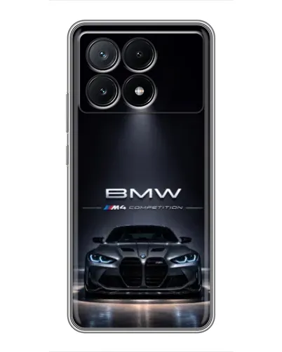 Чехол для Xiaomi POCO X6 Pro (5G) с картинкой «BMW сквозь ночной город» Чехол для Xiaomi POCO X6 Pro (5G) с картинкой «BMW сквозь ночной город»