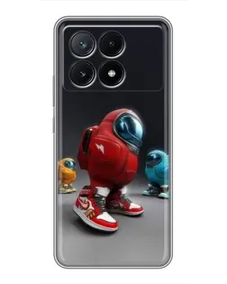 Чехол для Xiaomi POCO X6 Pro (5G) с картинкой «Among Us — 3D стиль»