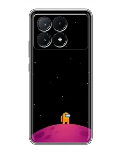 Чехол для Xiaomi POCO X6 Pro (5G) с картинкой «Одинокий герой на планете»