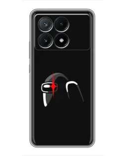 Чехол для Xiaomi POCO X6 Pro (5G) с картинкой «Among Us шлем»