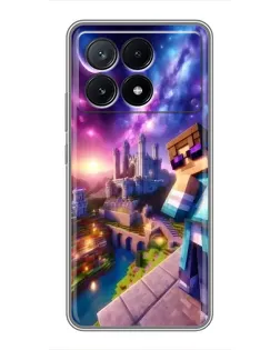 Чехол для Xiaomi POCO X6 Pro (5G) с картинкой «Стив и космос» Чехол для Xiaomi POCO X6 Pro (5G) с картинкой «Стив и космос»