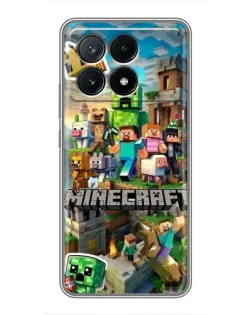 Чехол для Xiaomi POCO X6 Pro (5G) с картинкой «Замок Minecraft» Чехол для Xiaomi POCO X6 Pro (5G) с картинкой «Замок Minecraft»