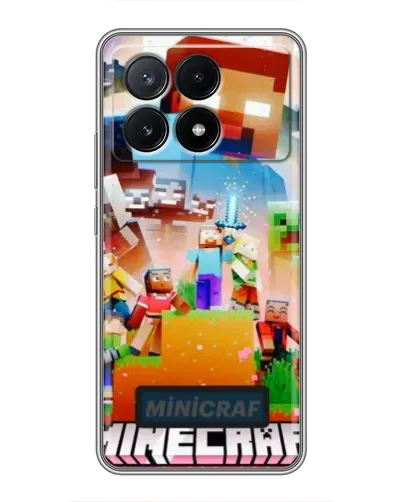 Чохол для Xiaomi POCO X6 Pro (5G) з картинкою «Minecraft герої гри» Чохол для Xiaomi POCO X6 Pro (5G) з картинкою «Minecraft герої гри»