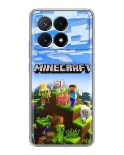 Чехол для Xiaomi POCO X6 Pro (5G) с картинкой «Minecraft классический мир» Чехол для Xiaomi POCO X6 Pro (5G) с картинкой «Minecraft классический мир»