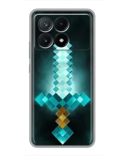 Чехол для Xiaomi POCO X6 Pro (5G) с картинкой «Алмазный меч неон» Чехол для Xiaomi POCO X6 Pro (5G) с картинкой «Алмазный меч неон»