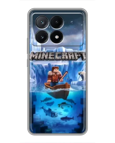 Чохол для Xiaomi POCO X6 Pro (5G) з картинкою «Minecraft льодянийсвіт» Чохол для Xiaomi POCO X6 Pro (5G) з картинкою «Minecraft льодянийсвіт»