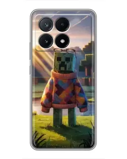 Чехол для Xiaomi POCO X6 Pro (5G) с картинкой «Крипер в свитере» Чехол для Xiaomi POCO X6 Pro (5G) с картинкой «Крипер в свитере»