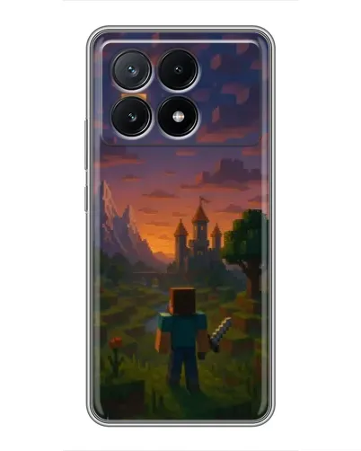 Чохол для Xiaomi POCO X6 Pro (5G) з картинкою «Стів біля вежі» Чохол для Xiaomi POCO X6 Pro (5G) з картинкою «Стів біля вежі»