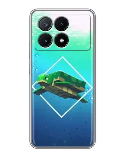 Чехол для Xiaomi POCO X6 Pro (5G) с картинкой «Черепаха Minecraft» Чехол для Xiaomi POCO X6 Pro (5G) с картинкой «Черепаха Minecraft»