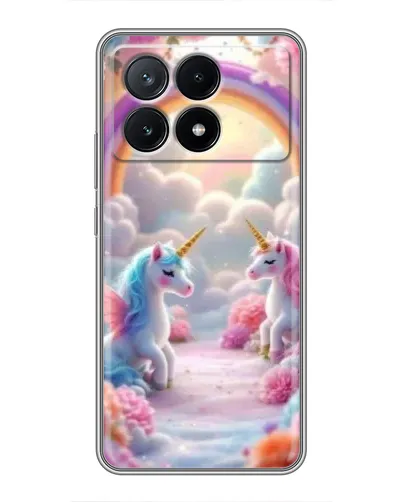 Чехол для Xiaomi POCO X6 Pro (5G) с картинкой «Радуга и единороги» Чехол для Xiaomi POCO X6 Pro (5G) с картинкой «Радуга и единороги»