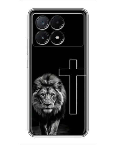 Чехол для Xiaomi POCO X6 Pro (5G) с картинкой «Лев и Крест»