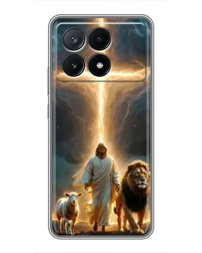 Чехол для Xiaomi POCO X6 Pro (5G) с картинкой «Лев Иуды и Свет»