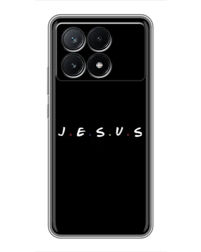 Чехол для Xiaomi POCO X6 Pro (5G) с картинкой «Точки веры J.E.S.U.S.»