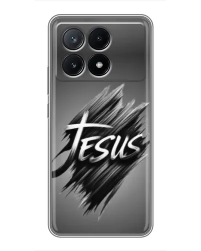 Чехол для Xiaomi POCO X6 Pro (5G) с картинкой «Надпись Jesus Graffiti»