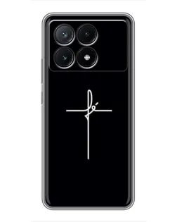 Чехол для Xiaomi POCO X6 Pro (5G) с картинкой «Тонкий крест»