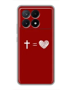 Чехол для Xiaomi POCO X6 Pro (5G) с картинкой «Уравнение любви»