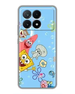 Чехол для Xiaomi POCO X6 Pro (5G) с картинкой «Веселые пузырьки»