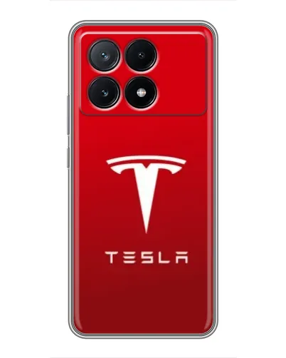 Чехол для Xiaomi POCO X6 Pro (5G) с картинкой «Tesla Red Classic»