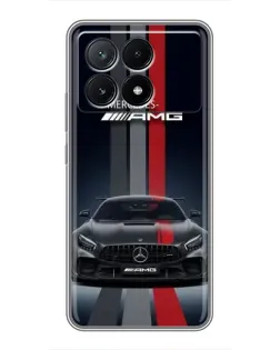 Чохол для Xiaomi POCO X6 Pro (5G) з картинкою «Mercedes — білий карбон»