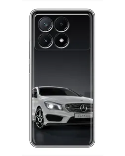 Чохол для Xiaomi POCO X6 Pro (5G) з картинкою «Mercedes AMG GT Silver»