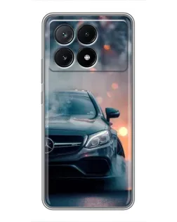 Чохол для Xiaomi POCO X6 Pro (5G) з картинкою «Mercedes — нічне місто»