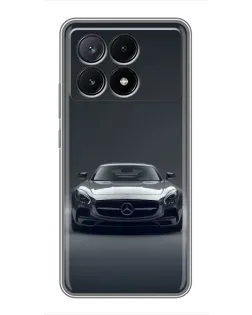 Чохол для Xiaomi POCO X6 Pro (5G) з картинкою «Mercedes на чорному»