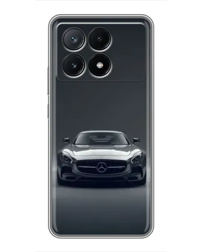 Чохол для Xiaomi POCO X6 Pro (5G) з картинкою «Mercedes на чорному» Чохол для Xiaomi POCO X6 Pro (5G) з картинкою «Mercedes на чорному»