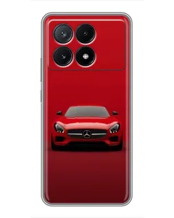 Чохол для Xiaomi POCO X6 Pro (5G) з картинкою «Червоний Mercedes AMG»