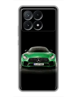 Чохол для Xiaomi POCO X6 Pro (5G) з картинкою «Mercedes — неоновий лого»