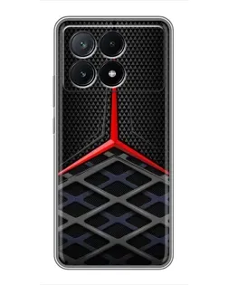 Чохол для Xiaomi POCO X6 Pro (5G) з картинкою «Mercedes Carbon Grid»