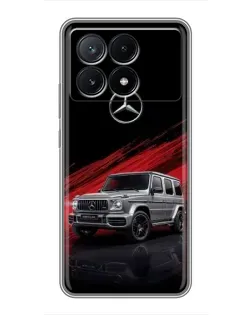 Чохол для Xiaomi POCO X6 Pro (5G) з картинкою «Mercedes G-Class червоний»