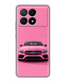 Чехол для Xiaomi POCO X6 Pro (5G) с картинкой «Розовый Mercedes AMG» Чехол для Xiaomi POCO X6 Pro (5G) с картинкой «Розовый Mercedes AMG»