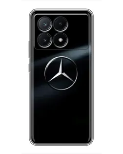 Чехол для Xiaomi POCO X6 Pro (5G) с картинкой «Mercedes на металле» Чехол для Xiaomi POCO X6 Pro (5G) с картинкой «Mercedes на металле»