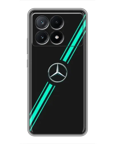 Чехол для Xiaomi POCO X6 Pro (5G) с картинкой «Спортивные линии Mercedes» Чехол для Xiaomi POCO X6 Pro (5G) с картинкой «Спортивные линии Mercedes»