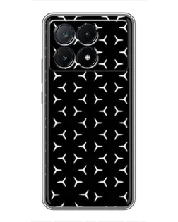 Чехол для Xiaomi POCO X6 Pro (5G) с картинкой «Mercedes паттерн звезд» Чехол для Xiaomi POCO X6 Pro (5G) с картинкой «Mercedes паттерн звезд»