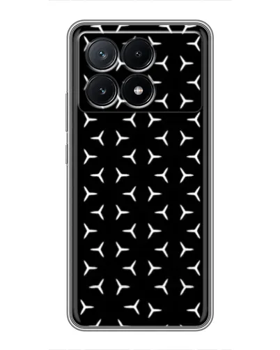 Чехол для Xiaomi POCO X6 Pro (5G) с картинкой «Mercedes паттерн звезд» Чехол для Xiaomi POCO X6 Pro (5G) с картинкой «Mercedes паттерн звезд»