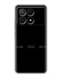 Чехол для Xiaomi POCO X6 Pro (5G) с картинкой «Audi — световой подпись» Чехол для Xiaomi POCO X6 Pro (5G) с картинкой «Audi — световой подпись»