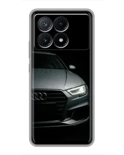 Чехол для Xiaomi POCO X6 Pro (5G) с картинкой «Audi — детализация кузова» Чехол для Xiaomi POCO X6 Pro (5G) с картинкой «Audi — детализация кузова»