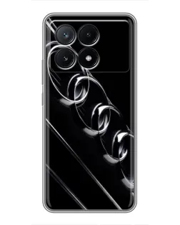 Чехол для Xiaomi POCO X6 Pro (5G) с картинкой «Audi — абстрактные кольца» Чехол для Xiaomi POCO X6 Pro (5G) с картинкой «Audi — абстрактные кольца»