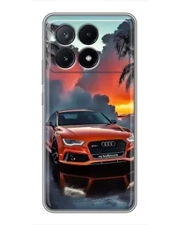 Чехол для Xiaomi POCO X6 Pro (5G) с картинкой «Audi — закат» Чехол для Xiaomi POCO X6 Pro (5G) с картинкой «Audi — закат»