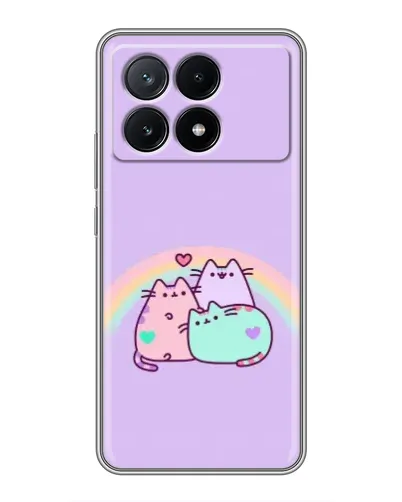 Чехол для Xiaomi POCO X6 Pro (5G) с картинкой «Радужные Пушины» Чехол для Xiaomi POCO X6 Pro (5G) с картинкой «Радужные Пушины»
