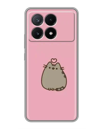 Чехол для Xiaomi POCO X6 Pro (5G) с картинкой «Pusheen сердце» Чехол для Xiaomi POCO X6 Pro (5G) с картинкой «Pusheen сердце»