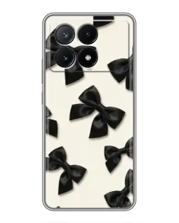 Чохол для Xiaomi POCO X6 Pro (5G) з картинкою «Чорні бантики» Чохол для Xiaomi POCO X6 Pro (5G) з картинкою «Чорні бантики»